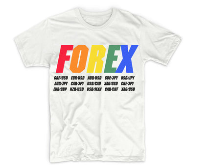 "Pairs on Deck" Forex T-Shirt (White)